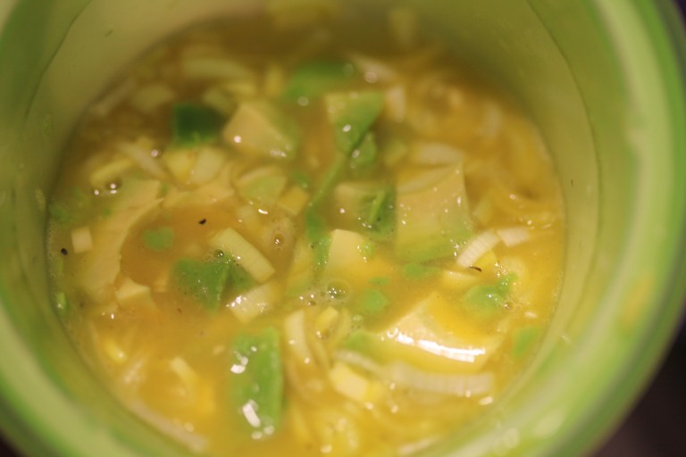 Avocado and Leeks Breakfast Taco. | Improvised Cooking